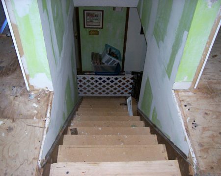 Stairs and Flooring Before