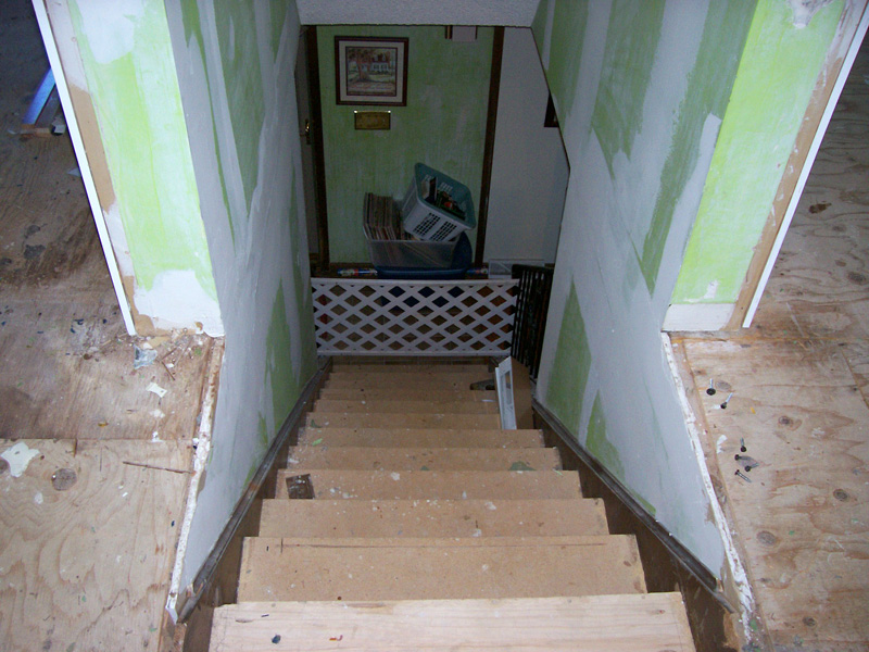 Stairs and Flooring Before